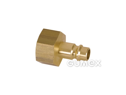 ES Nippel, DN7,2, Innengewinde G 1/2", 35bar, Kegel 37°, -20°C/+100°C, Messing, 